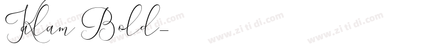 Kalam Bold字体转换
